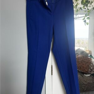 J. Crew Women's Straight Leg Pants in Vibrant Blue